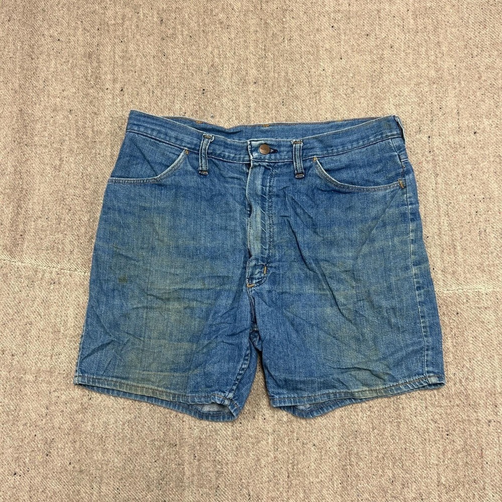 Vintage Maverick Denim Shorts Mens 32 Blue 1960s USA